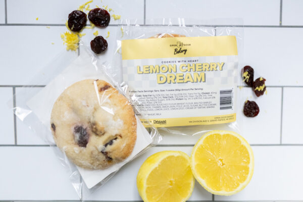 Individually wrapped Lemon Cherry Dream Cookies