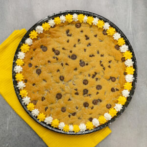Chocolate Chip Cookie Cake with Star Border